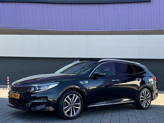 Zwart Gebruikt 2019 Kia Optima Stationwagen | € 11.000 (Eerlijke prijs) - Afbeelding 1/4