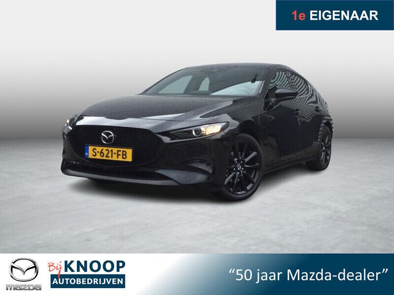 Zwart Gebruikt 2023 Mazda 3 Sportive Hatchback | € 27.795 (Eerlijke prijs) - Afbeelding 1/4