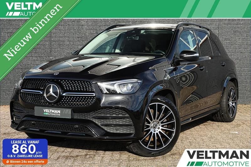 Zwart Gebruikt 2021 Mercedes GLE350 AMG line SUV | € 64.945 (Eerlijke prijs) - Afbeelding 1/4