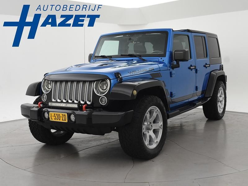Blauw Gebruikt 2015 Jeep Wrangler Unlimited SUV | € 36.950 - Afbeelding 1/4