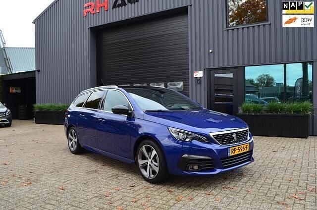 Occasion Peugeot 308 SW GT-line 131 PK (96 kW) 2018 Blauw Stationwagen
