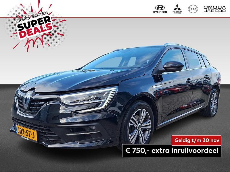 Zwart Gebruikt 2022 Renault Mégane GrandTour Intens Stationwagen | € 19.930 (Goede deal) - Afbeelding 1/4