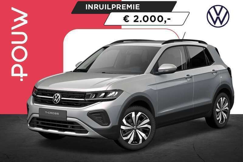 Zilver Nieuw 2025 VW T-Cross Edition SUV | € 38.450 (Iets duurder) - Afbeelding 1/4