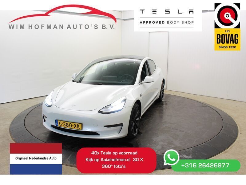 Wit Gebruikt 2019 Tesla Model 3 Performance Sedan | € 21.735 (Eerlijke prijs) - Afbeelding 1/4