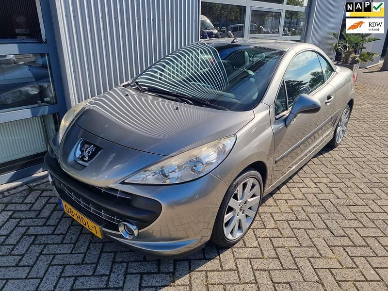 Grijs Gebruikt 2008 Peugeot 207 Sport Cabriolet | € 3.285 (Eerlijke prijs) - Afbeelding 1/4