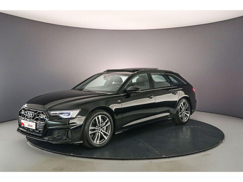 Mythoszwart metallic Gebruikt 2023 Audi A6 S-Line Stationwagen | € 54.900 - Afbeelding 1/4