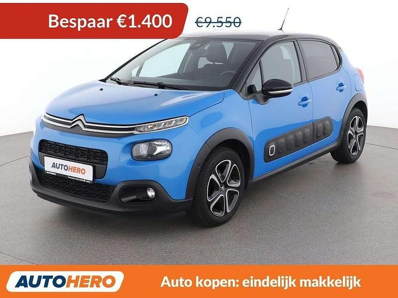Blauw Occasion 2018 Citroën C3 PureTech Hatchback | € 8.349 (Goede deal) - Afbeelding 1/3