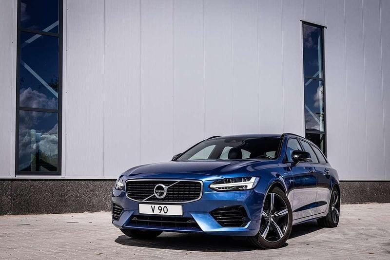 Blauw Gebruikt 2019 Volvo V90 R-Design Stationwagen | € 31.450 (Eerlijke prijs) - Afbeelding 1/4