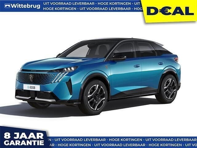 Blauw Nieuw 2025 Peugeot e-3008 Avantage SUV | € 45.888 (Eerlijke prijs) - Afbeelding 1/4