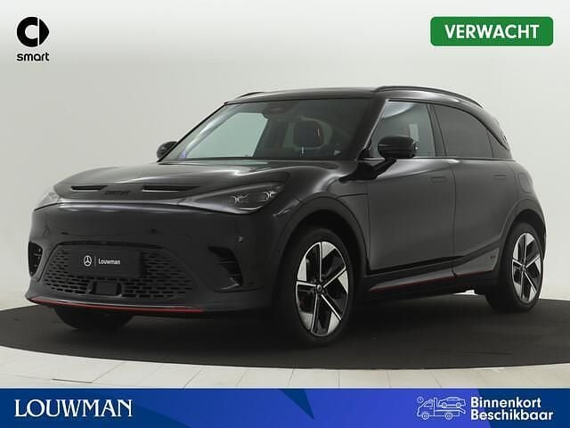 Zwart (metallic) Nieuw 2025 Smart #1 Brabus SUV | € 44.020 (Iets duurder) - Afbeelding 1/4