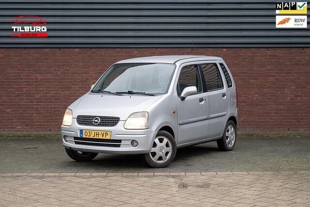 Grijs Gebruikt 2002 Opel Agila Elegance Hatchback | € 999 (Eerlijke prijs) - Afbeelding 1/4