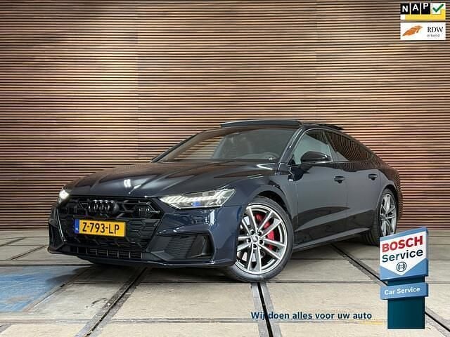 Zwart Gebruikt 2023 Audi A7 Sportback S-Line Hatchback | € 69.890 (Duur) - Afbeelding 1/4