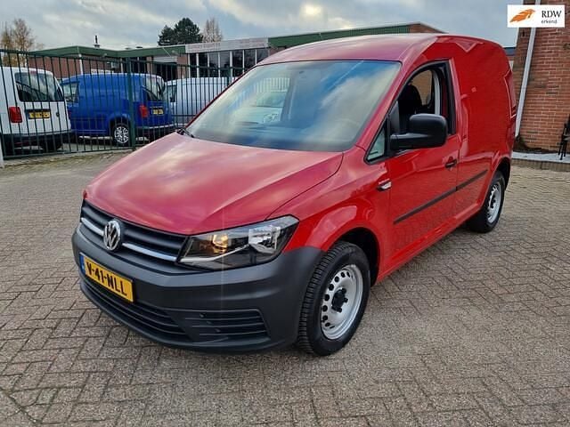 Rood Gebruikt 2019 VW Caddy Trendline MPV | € 12.999 (Super prijs) - Afbeelding 1/4