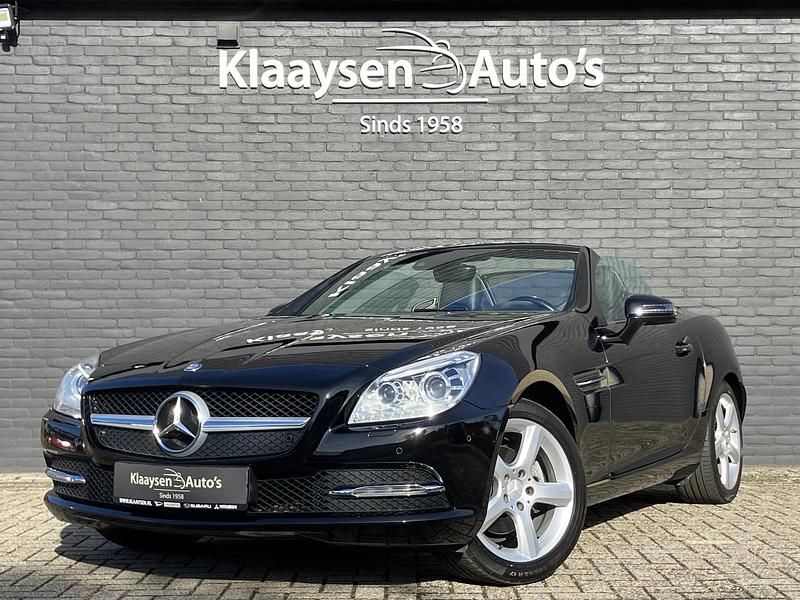 Zwart Gebruikt 2015 Mercedes SLK200 Cabriolet | € 23.950 (Eerlijke prijs) - Afbeelding 1/4