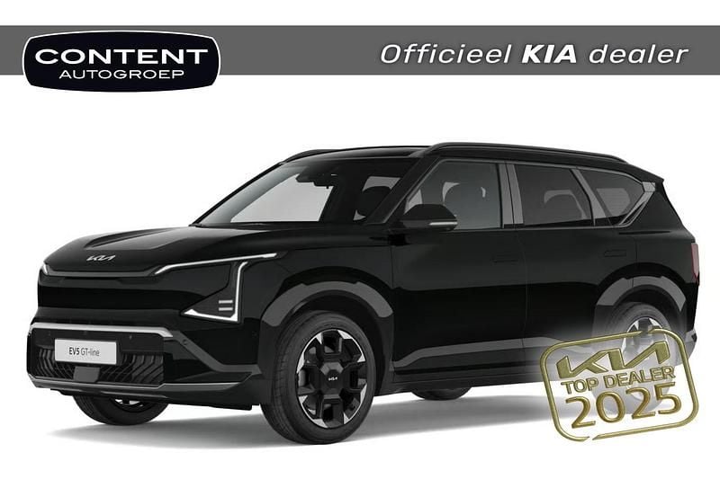 Fusion black (zwart metallic) Nieuw 2025 Kia EV5 GT SUV | € 49.340 (Goede deal) - Afbeelding 1/4