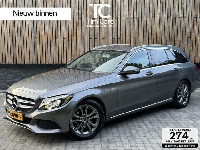 Grijs Gebruikt 2017 Mercedes C180 Business Stationwagen | € 16.950 (Goede deal) - Afbeelding 1/4