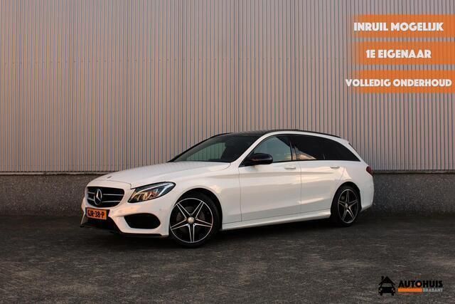 Wit Gebruikt 2015 Mercedes C180 AMG line Stationwagen | € 20.900 (Duur) - Afbeelding 1/4