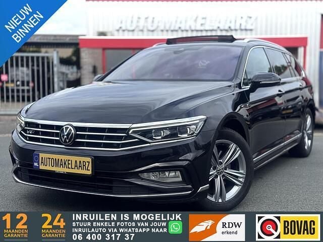 Zwart Gebruikt 2021 VW Passat Business+ Stationwagen | € 21.940 (Eerlijke prijs) - Afbeelding 1/4