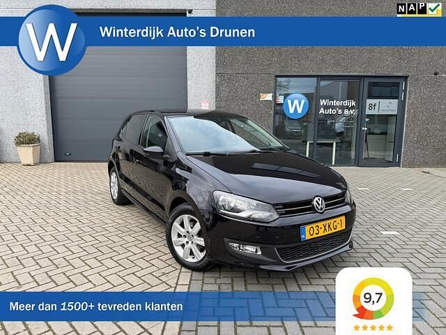 Zwart Occasion 2012 VW Polo Highline Hatchback | € 8.940 (Eerlijke prijs) - Afbeelding 1/4