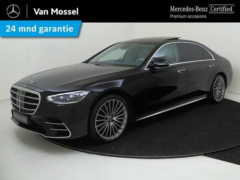Zwart Gebruikt 2022 Mercedes S580 AMG line Sedan | € 127.945 - Afbeelding 1/4