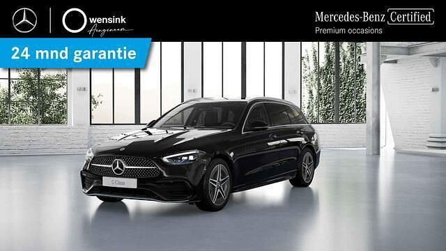 Zwart Gebruikt 2022 Mercedes C180 AMG line Stationwagen | € 39.850 (Iets duurder) - Afbeelding 1/4