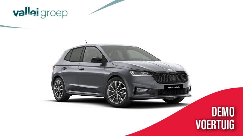 Grijs, metallic lak Gebruikt 2024 Skoda Fabia Monte Carlo Hatchback | € 25.790 - Afbeelding 1/4