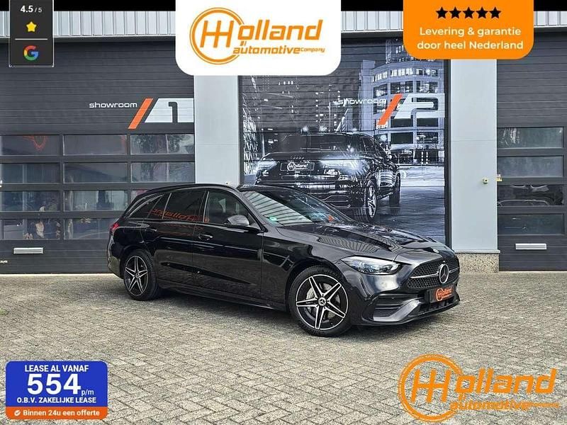 Zwart Gebruikt 2022 Mercedes C300e AMG line Stationwagen | € 41.850 (Eerlijke prijs) - Afbeelding 1/4