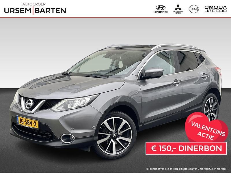 Grijs Occasion 2016 Nissan Qashqai Tekna SUV | € 13.930 (Eerlijke prijs) - Afbeelding 1/4