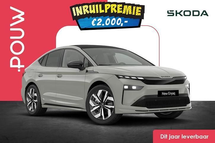 Grijs Nieuw 2025 Skoda Enyaq iV SportLine SUV | € 55.350 (Eerlijke prijs) - Afbeelding 1/1