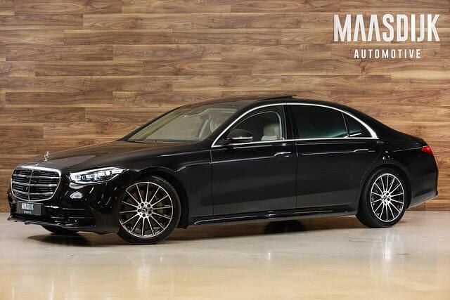 Zwart, metallic lak Gebruikt 2021 Mercedes S500 AMG line Sedan | € 89.740 (Eerlijke prijs) - Afbeelding 1/4