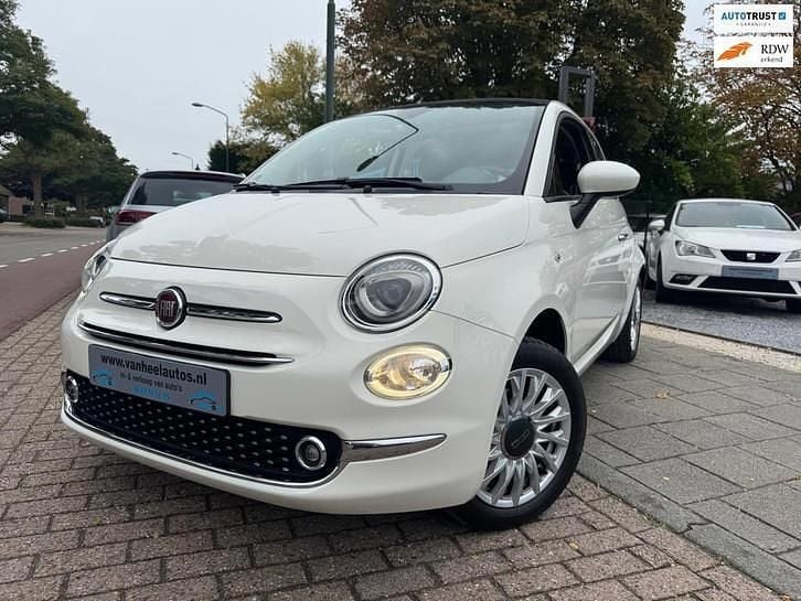 Wit Gebruikt 2017 Fiat 500C Cabriolet | € 7.995 (Goede deal) - Afbeelding 1/4