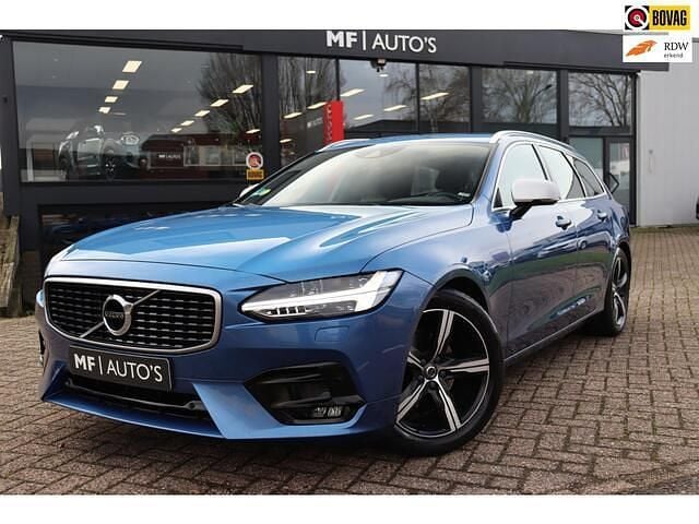 Blauw (metallic) Occasion 2017 Volvo V90 R-Design Stationwagen | € 20.950 (Eerlijke prijs) - Afbeelding 1/4