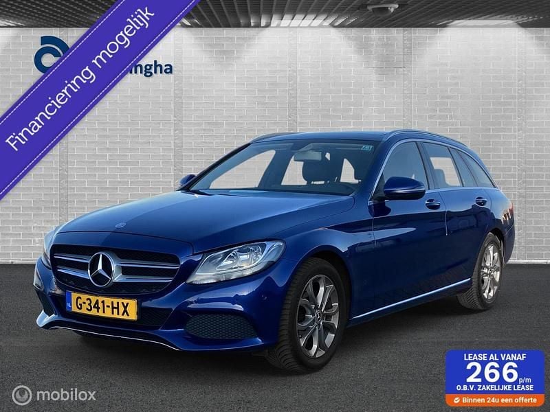 Blauw Gebruikt 2017 Mercedes C200 Premium Plus Stationwagen | € 16.450 (Goede deal) - Afbeelding 1/4