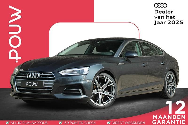 Grijs Gebruikt 2018 Audi A5 Sportback Sport Hatchback | € 28.950 (Eerlijke prijs) - Afbeelding 1/4