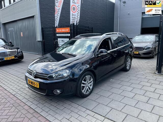 Zwart, metallic lak Gebruikt 2010 VW Golf VI Highline Stationwagen | € 3.999 (Eerlijke prijs) - Afbeelding 1/4