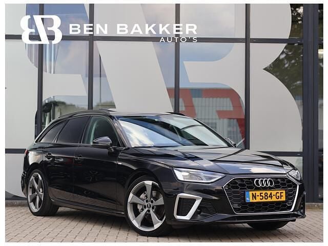 Zwart Gebruikt 2021 Audi A4 S-Line Stationwagen | € 31.900 (Super prijs) - Afbeelding 1/4