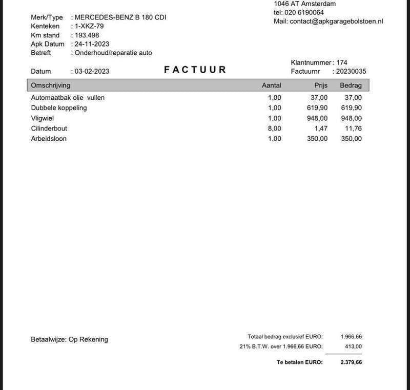 Grijs Gebruikt 2012 Mercedes B180 Ambition MPV | € 5.250 (Super prijs) - Afbeelding 1/4