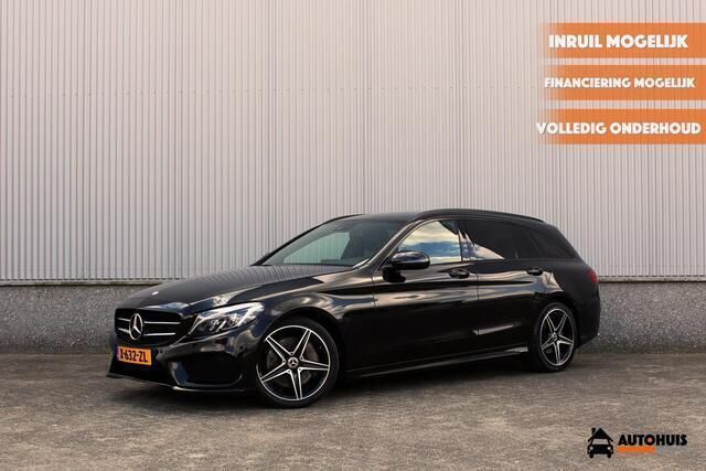 Zwart, metallic lak Gebruikt 2017 Mercedes C250 AMG line Stationwagen | € 20.900 - Afbeelding 1/4