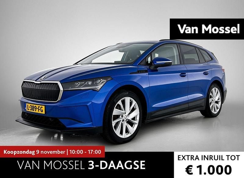 Blauw Gebruikt 2021 Skoda Enyaq iV First Edition SUV | € 25.944 (Eerlijke prijs) - Afbeelding 1/4