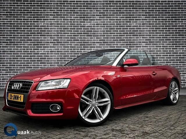 Rood Gebruikt 2009 Audi A5 Cabriolet S-Line Cabriolet | € 12.950 (Eerlijke prijs) - Afbeelding 1/4