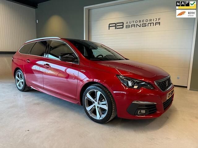 Rood Gebruikt 2019 Peugeot 308 GT-line Stationwagen | € 16.950 (Duur) - Afbeelding 1/4