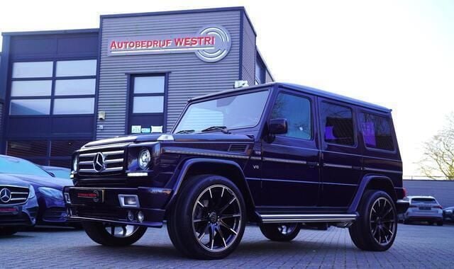 Blauw, metallic lak Gebruikt 2002 Mercedes G500 SUV | € 44.995 (Duur) - Afbeelding 1/4