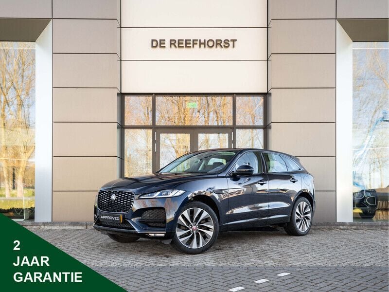 Portofino blue (donker blauw metallic)zwart Gebruikt 2021 Jaguar F-Pace S SUV | € 53.900 (Goede deal) - Afbeelding 1/4