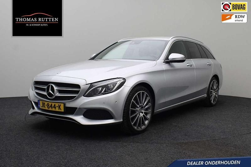 Grijs Gebruikt 2015 Mercedes C350e Edition Stationwagen | € 14.950 (Goede deal) - Afbeelding 1/4