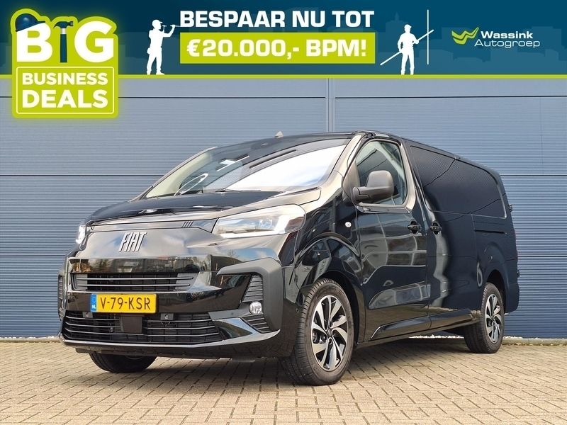Zwart Nieuw 2024 Fiat Scudo MPV | € 36.099 - Afbeelding 1/4