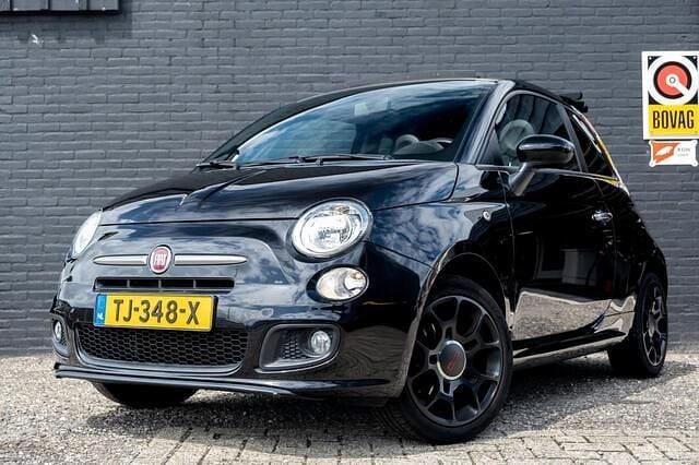 Zwart Gebruikt 2013 Fiat 500C Cabriolet | € 8.950 (Super prijs) - Afbeelding 1/4