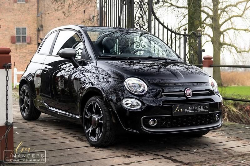 Zwart Gebruikt 2019 Fiat 500C Sport Cabriolet | € 13.790 (Eerlijke prijs) - Afbeelding 1/4