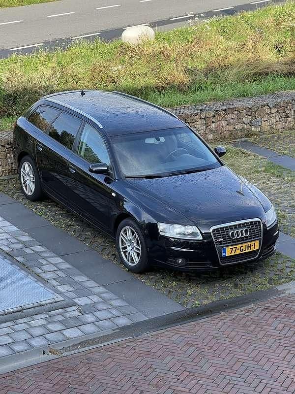 Zwart Gebruikt 2008 Audi A6 Business Stationwagen | € 3.950 (Eerlijke prijs) - Afbeelding 1/4