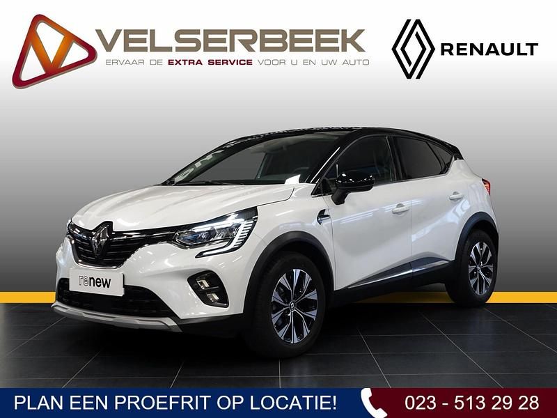Wit/zwart Gebruikt 2022 Renault Captur Techno SUV | € 21.945 (Iets duurder) - Afbeelding 1/4