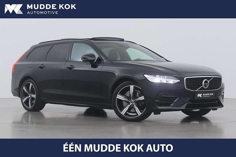 Zwart Gebruikt 2020 Volvo V90 R-Design Stationwagen | € 37.400 (Eerlijke prijs) - Afbeelding 1/4